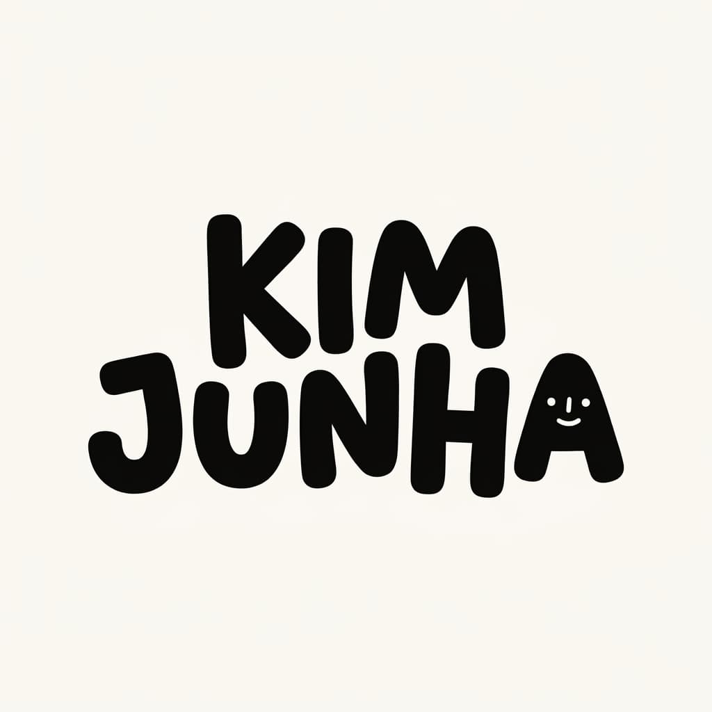 KIM JUNHA Playful Logo Symbol